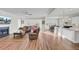 Open living room with hardwood floors and fireplace at 482 Hidden Meadow Ln, Summerville, SC 29486