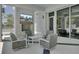 Relaxing outdoor patio area with seating, fireplace, and large TV at 482 Hidden Meadow Ln, Summerville, SC 29486