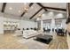 Elegant community room with high ceilings, comfortable seating, and a fireplace at 531 Switchgrass Dr, Summerville, SC 29486