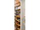 Well-organized pantry with ample shelving for storage at 531 Switchgrass Dr, Summerville, SC 29486