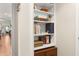 Built-in shelving unit with ample storage space at 531 Switchgrass Dr, Summerville, SC 29486