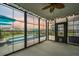 Sunroom overlooking the pool and backyard at 531 Switchgrass Dr, Summerville, SC 29486