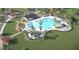 Resort-style pool with plenty of lounge chairs and a shaded seating area at 569 Richfield Way, Summerville, SC 29486