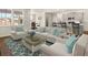 Spacious living room with light beige sofas and a coffee table at 569 Richfield Way, Summerville, SC 29486