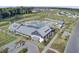 Community pool and clubhouse from above at 711 Blueway Ave, Summerville, SC 29486
