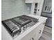 Modern gas cooktop with sleek stainless steel finish at 711 Blueway Ave, Summerville, SC 29486