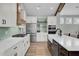 Bright kitchen featuring stainless steel appliances and an expansive island at 711 Blueway Ave, Summerville, SC 29486