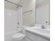 Bathroom with white toilet and shower/tub combo at 7936 Vermont Rd, North Charleston, SC 29418