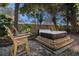 Hot tub on wooden deck in a lush backyard setting at 882 Sedge Ct, Charleston, SC 29412