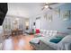 Open concept living room and dining area with hardwood floors at 882 Sedge Ct, Charleston, SC 29412