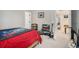 Nice bedroom with a full-size bed, and access to the game room at 1034 Bradbury Ln, Charleston, SC 29492