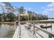 Wooden dock with shaded seating area, perfect for enjoying water views at 1034 Bradbury Ln, Charleston, SC 29492