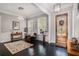 Elegant living room with hardwood floors and access to front porch at 1034 Bradbury Ln, Charleston, SC 29492