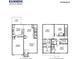 Two-story home floor plan, showing the kitchen, bedrooms and bathrooms at 114 Lilac Grove Way, Summerville, SC 29486