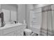 Clean bathroom with a tub and shower combo at 117 Upper Trestles Ave, Summerville, SC 29483