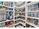 Large pantry with ample shelving for food storage at 120 Camelia Park Ln, Summerville, SC 29486