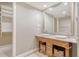 Bathroom features double vanity, large mirror, and a walk-in closet at 150 Bee St # 318, Charleston, SC 29401