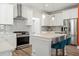 Modern kitchen with stainless steel appliances and white cabinets at 1669 Indy Dr, North Charleston, SC 29405