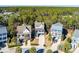 Aerial view of charming houses with lush greenery at 2084 Amenity Park Dr, Mount Pleasant, SC 29466