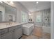 Spa-like bathroom with soaking tub and walk-in shower at 2084 Amenity Park Dr, Mount Pleasant, SC 29466