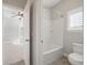 Clean bathroom with a tub and shower combination at 2084 Amenity Park Dr, Mount Pleasant, SC 29466