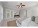 Primary bedroom with French doors leading to balcony at 2084 Amenity Park Dr, Mount Pleasant, SC 29466