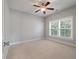 Well-lit bedroom featuring a ceiling fan and neutral decor at 2084 Amenity Park Dr, Mount Pleasant, SC 29466