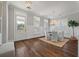 Formal dining room with hardwood floors and chandelier at 2084 Amenity Park Dr, Mount Pleasant, SC 29466