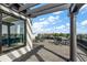 Enjoy city views from this rooftop deck, complete with seating and pergola at 21 George St # 114, Charleston, SC 29401