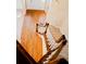 View of the hardwood floors and carpeted staircase at 212 Thomaston Ave, Summerville, SC 29485