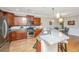 Granite countertops and wood cabinets in this updated kitchen at 2136 Promenade Ct, Mount Pleasant, SC 29466