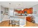 Kitchen with granite countertops, stainless steel appliances, and a breakfast bar at 2136 Promenade Ct, Mount Pleasant, SC 29466