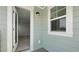 Balcony exterior reveals a view of the interior and a glimpse of the neighborhood beyond at 215 Terrace View Dr, Summerville, SC 29486