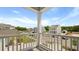 Balcony view overlooking the neighborhood, offering a glimpse of the surrounding houses and landscaping at 215 Terrace View Dr, Summerville, SC 29486