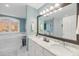 Elegant bathroom with double vanity and soaking tub at 217 Old Hickory Xing, Johns Island, SC 29455