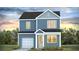 Two-story blue house with a gray roof and a white door at 219 Terrace View Dr, Summerville, SC 29486