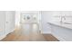 Modern kitchen with white cabinets and quartz countertops at 219 Terrace View Dr, Summerville, SC 29486