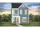 Two-story craftsman style home with gray siding and white trim at 221 Terrace View Dr, Summerville, SC 29486