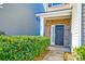 House entrance with brick wall and bushes at 234 Swamp Creek Ln, Moncks Corner, SC 29461