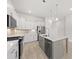 Modern kitchen with stainless steel appliances and a large island at 349 Trailmore Ln, Summerville, SC 29486