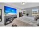 Main bedroom showcasing a large TV and dresser at 396 Painted Lady Ln, Goose Creek, SC 29445