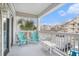 Spacious balcony with seating and tranquil community views at 45 Sycamore Ave # 523, Charleston, SC 29407