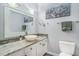 Bathroom with vessel sink, granite countertop, and walk-in shower at 45 Sycamore Ave # 523, Charleston, SC 29407