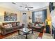 Living room with fireplace, hardwood floors, and couches at 45 Sycamore Ave # 523, Charleston, SC 29407