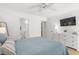 Bedroom with white dresser and en-suite bathroom at 4545 Park Lake Dr, Kiawah Island, SC 29455