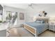 Bedroom with light blue bedding and white dresser at 4545 Park Lake Dr, Kiawah Island, SC 29455