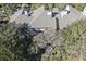 Aerial view of condo building nestled among trees at 4995 Green Dolphin Way, Kiawah Island, SC 29455