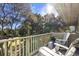 Private balcony boasts scenic views and comfy seating at 4995 Green Dolphin Way, Kiawah Island, SC 29455