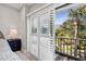 Bedroom with sliding door to private balcony at 4995 Green Dolphin Way, Kiawah Island, SC 29455