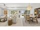 Bright dining area with chandelier and access to deck at 4995 Green Dolphin Way, Kiawah Island, SC 29455